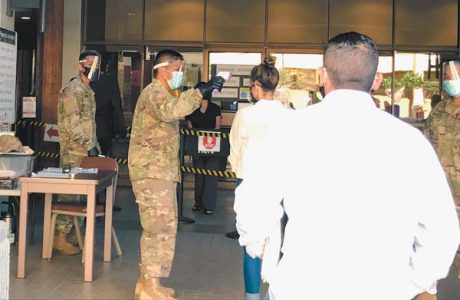 Temperature checks, health queries are now standard procedure at courthouses